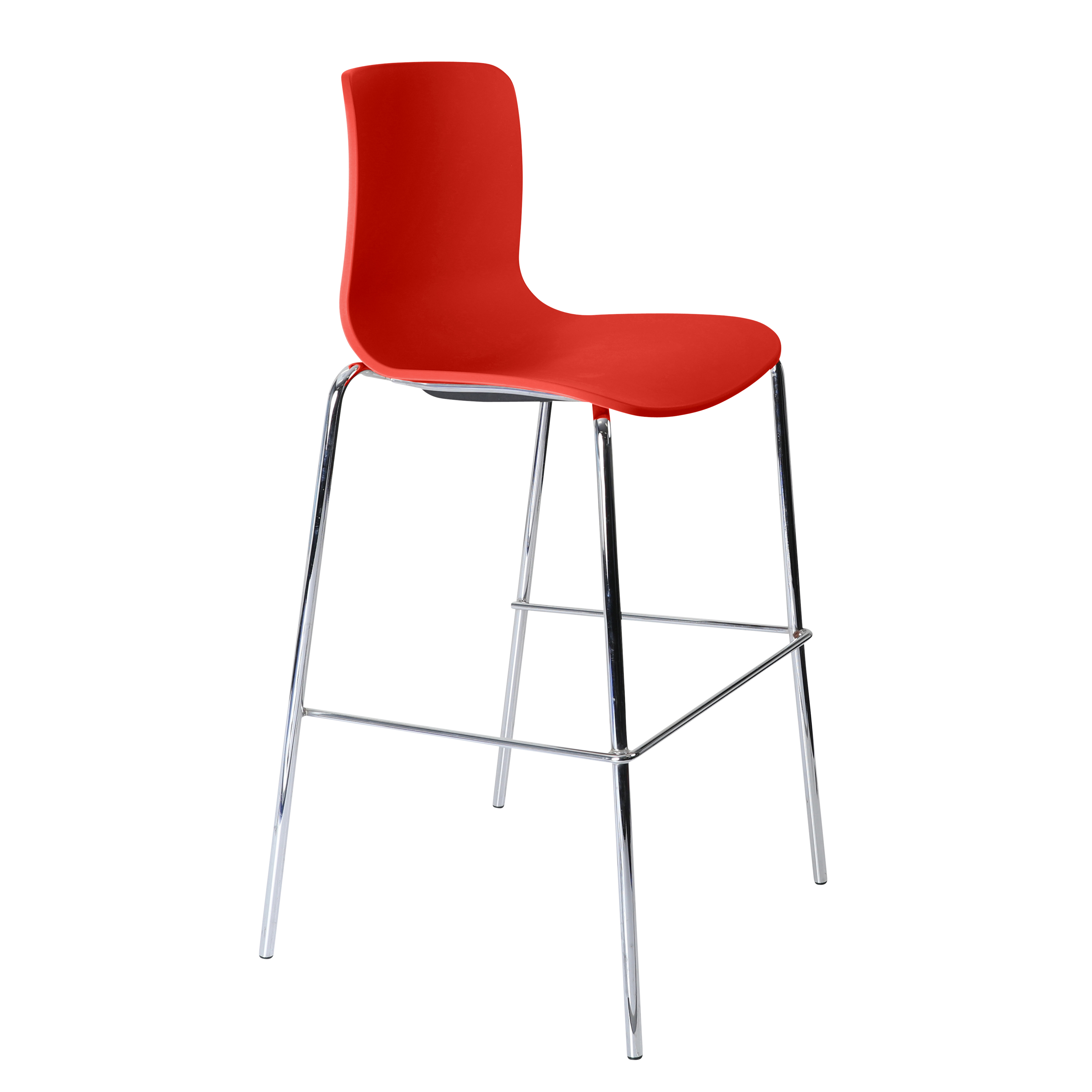 Acti Stool (Red / 4-leg High Barstool)